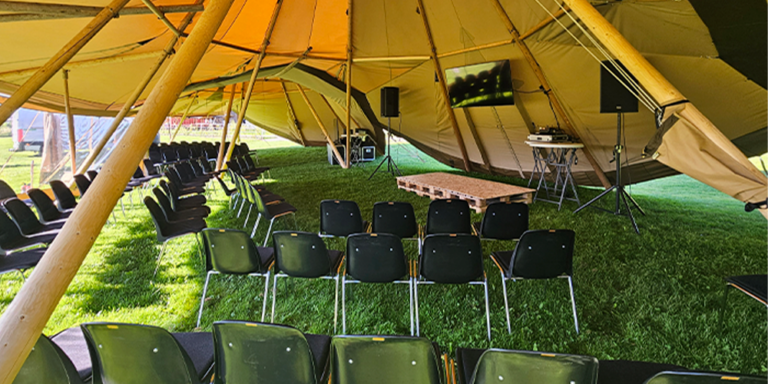 Tipi til konferencer og foredrag – Unikke eventrammer | Tipiogco